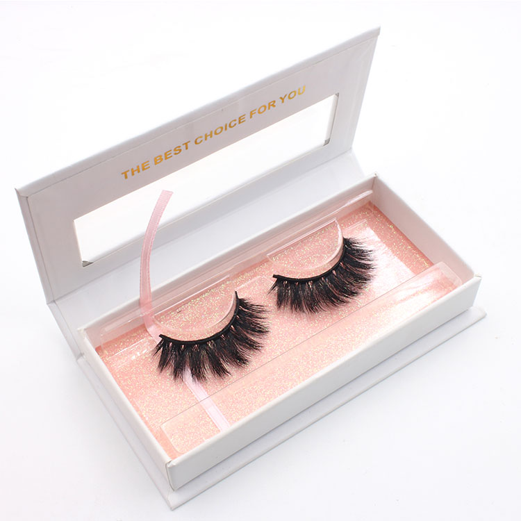 Manufacturer wholesale false eyelash packaging box with custom logo design